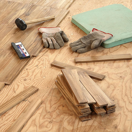 During Hardwood Installation | Hubbard Flooring Studio